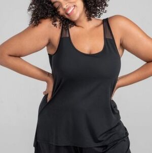 Honey Love Good For Gift Giving Elegant Black Mesh Sleepwear Set